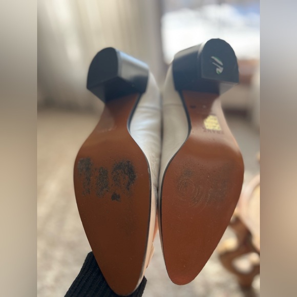 FRAME women Le Lexington off white leather Chelsea Boot SIZE 37.5 (US size 7) - Picture 6 of 10